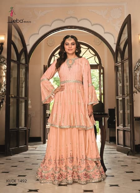 Eba Kudi Heavy Designer Embroidered Wholesale Wedding Salwar Suits Catalog